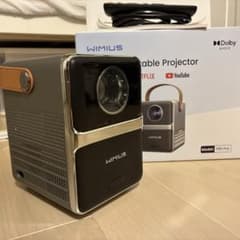 WiMiUS P61 Pro ミニプロジェクター 使用3回のみ 付属品完備 美品