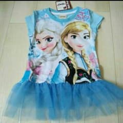９５㌢新品ラスト☆アナと雪の女王ワンピースのサムネイル