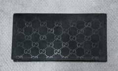 GUCCIブラック スエード長財布のサムネイル