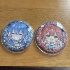 2個セット】星街すいせい さくらみこ 缶バッジ - メルカリ