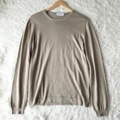 【美品✨イタリア製】GRAN SASSO 12Gコットンセーター 48 ベージュ 美品✨イタリア製】GRAN SASSO 12Gコットンセーター 48 ベージュ