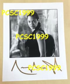 アンジェリーナ・ジョリー Angelina Jolie 手紙返事 サイン入り写真 