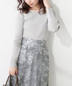 前後2wayラメリブニット　natural coutureのサムネイル