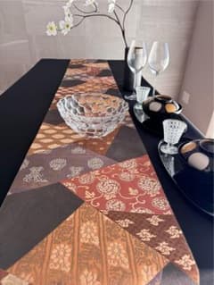 ︎◼︎C1287◼︎オーダー品 高級袋帯 正絹 公家有職文 草花(〜280cm