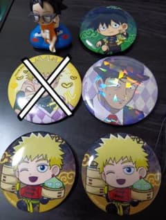 モブサイコ100缶バッジとキーホルダーとミニフィギュア7点セット