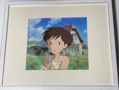 f７５　となりのトトロセル画【サツキ】額縁・背景画付き f75 となりのトトロセル画【サツキ】額縁・背景画付き - メルカリ