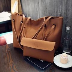 トートバッグ ショルダーバッグ ハンドバッグ  小物入れ付きのサムネイル