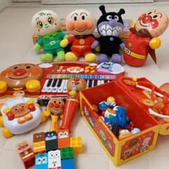 アンパンマンおもちゃセット☆キーボード マイク ブロック 電話 ぬいぐるみのサムネイル