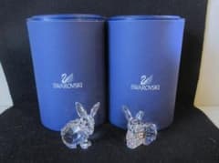 値下 SWAROVSKI ウサギ2羽セット - メルカリ