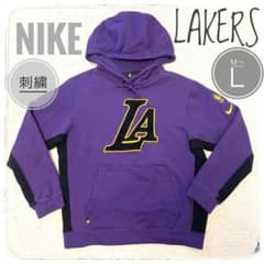 レア‼︎【NIKE】LAKERS 刺繍 スウェット プルオーバーパーカー 