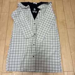チェック柄 シャツワンピース 160cmのサムネイル