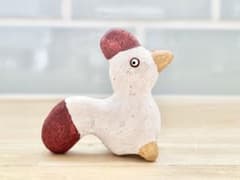 ニワトリ にわとり 鶏 庭鳥 フィギュリン 陶器製 北欧 カントリー