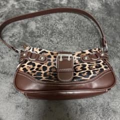 レオパード柄 ショルダーバッグ ブラウンのサムネイル