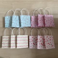 ミニ紙袋 ハンドメイド さくらんぼ 大きめ デザインペーパー - メルカリ