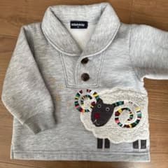 klädkåp 羊刺繍トレーナー 80のサムネイル