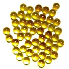 色々なデコレーションやお守りに！金運シトリン１０ｍｍ玉無穴５０個セット
