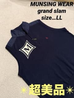 ✴︎超美品✴︎ マンシングウェア グランドスラム ネイビー ベスト
