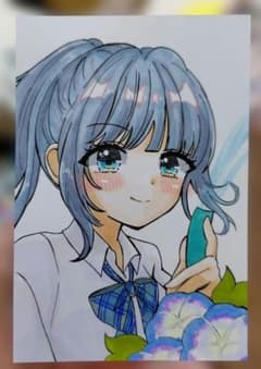 k*z様 ♡ オリジナル手描きイラスト 『Twinkle Heart ♡』 アナ k*z様 手描きイラスト☆オリジナルイラスト - メルカリ