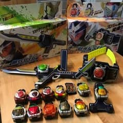 なーにゃん様専用☆仮面ライダー鎧武 ベルト&剣&ロックシードホルダー&ロックシーのサムネイル