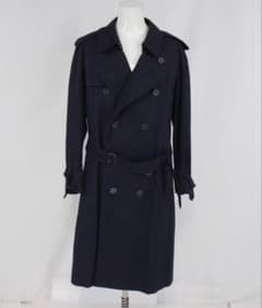 良品　バーバリーズ　トレンチコート 英国製　L~XL ノバチェック　ネイビー 美品 バーバリー 英国製 トレンチコート ネイビー ノバチェック メンズ