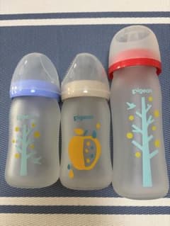 Pigeon ガラス製 哺乳瓶 3本セット 160ml 240mlのサムネイル