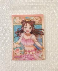 ラブライブ キャラカフェお台場 クリアブロマイド Aqours 水着 桜内梨子のサムネイル