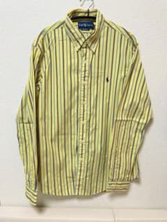 Ralph Lauren  黄色 ストライプ 古着 ラルフローレン ポロシャツのサムネイル