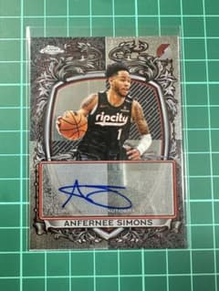 Anfernee Simons Topps Chrome 直筆サインカードのサムネイル