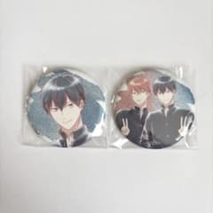 ギヴン 海へ Ani-Art グリッター缶バッジ 上ノ山立夏 佐藤真冬 - メルカリ