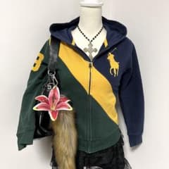 polo ラルフローレン パーカー ビックポニー y2k グランジ ノーム