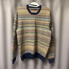 ★寒い季節にぴったり★GAP フェアアイル柄 クルーネックニット XLのサムネイル
