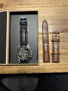 SEIKO クロノグラフ SBTR021 バネ棒、バネ棒外し、替えベルト付き SEIKO クロノグラフ SBTR021 バネ棒、バネ棒外し、替えベルト付き