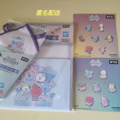 BT21 이치 반 쿠지 MANG 타월, 레터 세트