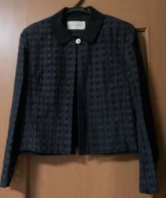 YURIE NITANI ジャケット ブラック チェック柄のサムネイル