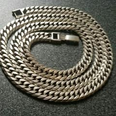 シルバー925喜平6面W60センチネックレス，刻印有りのサムネイル