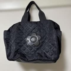 MARY QUANT キルティング ボストンバッグ ブラックキャリーオン - メルカリ