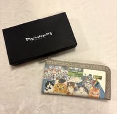 【新品未使用】マンハッタナーズ L字ファスナー長財布 猫の街 希少 完品 新品未使用】マンハッタナーズ L字ファスナー長財布 猫の街 希少 完品