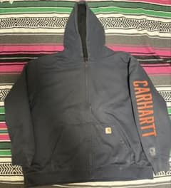 Carhartt ジップアップパーカー ネイビーのサムネイル