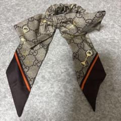 GUCCI GG柄 ホースビット リボン シュシュのサムネイル