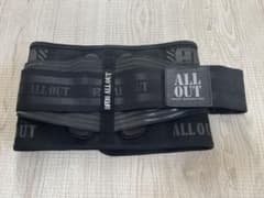 ALL OUT トレーニング・パワーベルト ブラックのサムネイル