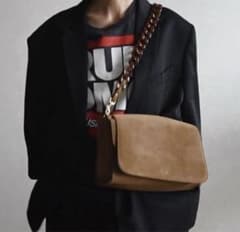 chiiiibag スエード ショルダーバッグ ブラウンのサムネイル