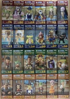 ワンピース ワーコレ ドレスローザ 1、2、3、4 計24種のサムネイル