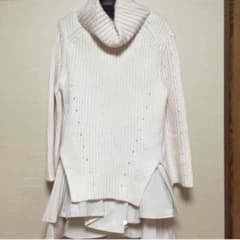 snidel フリルニットコンビワンピのサムネイル