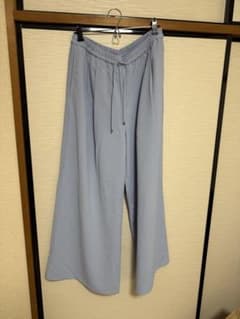 GU ドレープワイドパンツ ブルーのサムネイル