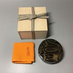 タモ斑杢#玉杢黒漆染め 木目沈金 ミニ食蘢 - メルカリ