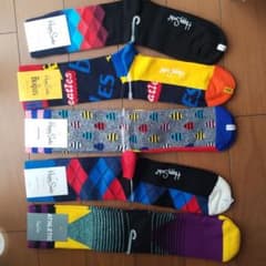 N様専用　２足ハッピーソックス　メンズのサムネイル