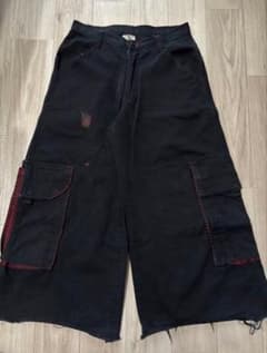 レア】 90s USA製 MENACE レイヴ ワイドカーゴパンツ - メルカリ