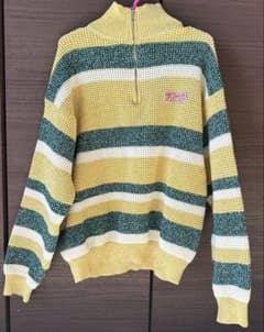 モアナオハーフジップニットイエロー