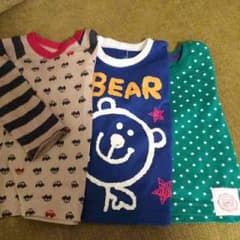 今月いっぱい値下げ（＾ω＾）！子供服セット  80センチ  薄手 ロンTのサムネイル