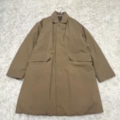 DESCENTE ステンカラー ダウン ロングコート 撥水 S ベージュ - メルカリ